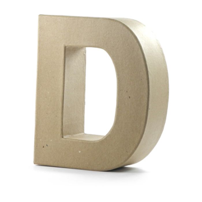 Papp-Buchstabe D, 17,5x5,5 cm