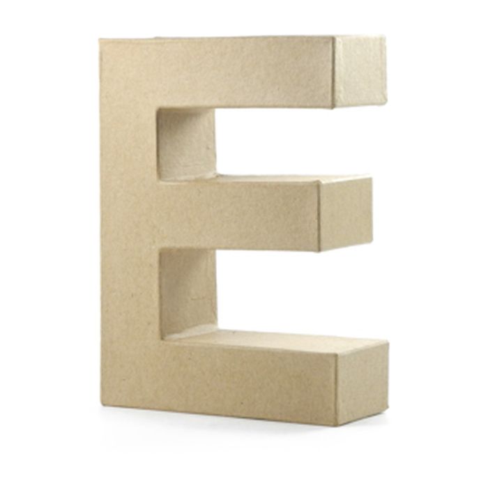 Papp-Buchstabe E, 17,5x5,5 cm