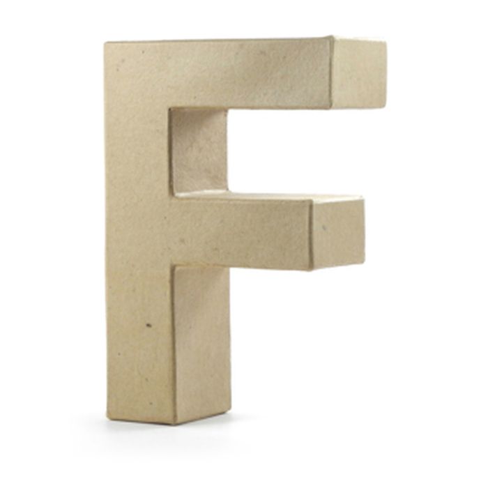 Papp-Buchstabe F, 17,5x5,5 cm