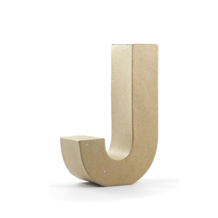 Papp-Buchstabe J, 17,5x5,5 cm