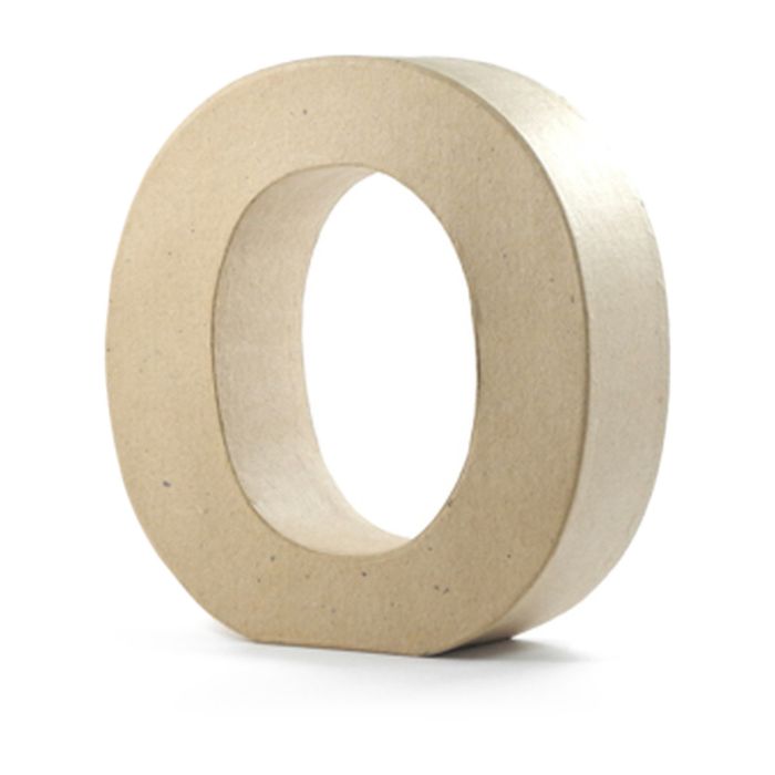 Papp-Buchstabe O, 17,5x5,5 cm