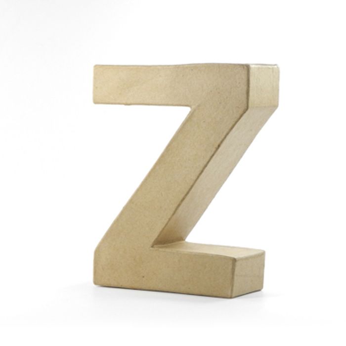 Papp-Buchstabe Z, 17,5x5,5 cm