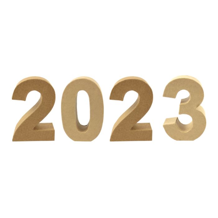 Papp Art Buchstaben 2023 17,5x5,5 cm