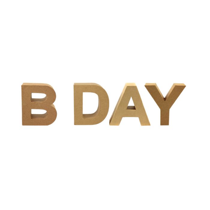 Papp Art Buchstaben B DAY17,5x5,5 cm