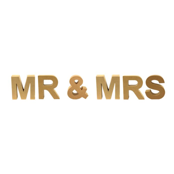 Papp Art Buchstaben MR&MRS 17,5x5,5 cm 4880-17101 4016490008903  