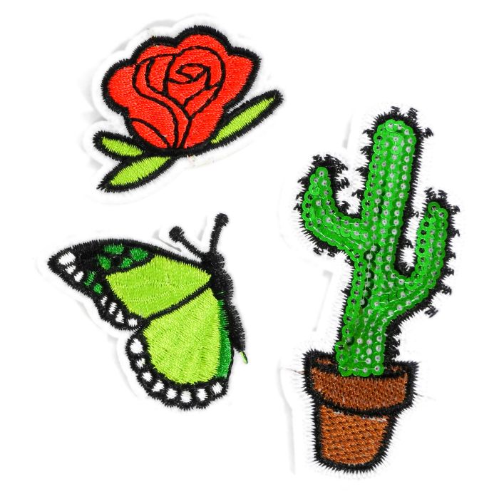 Sticker Rose, Schmetterling, Kaktus 1 St 4881-04505 4016490886112  