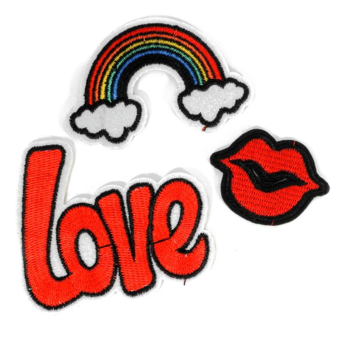 Sticker Regenbogen, Kussmund, Love 1 St 4881-09505 4016490886167  