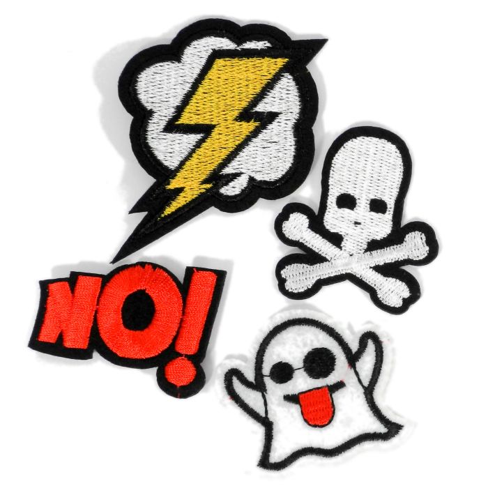 Sticker Blitz, Totenkopf, Schrift, Geist
