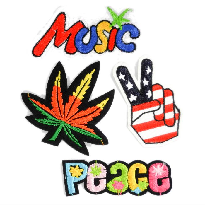 Sticker Peace, Music, Hand, Blatt 1 St 4881-14505 4016490886211  