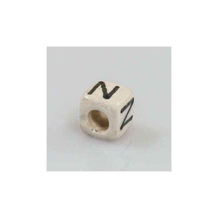 Keramikbuchstabe Würfel N 6x6 mm Lochgröße 2,5 mm 25St 4978-N 4016490355199  