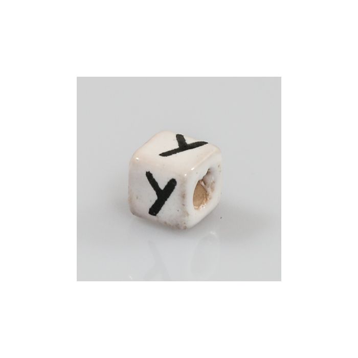 Keramikbuchstabe Würfel Y 6x6 mm Lochgröße 2,5 mm 25St 4978-Y 4016490356509  