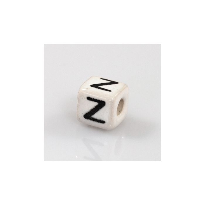 Keramikbuchstabe Würfel Z 6x6 mm Lochgröße 2,5 mm, Bild 1 von 2