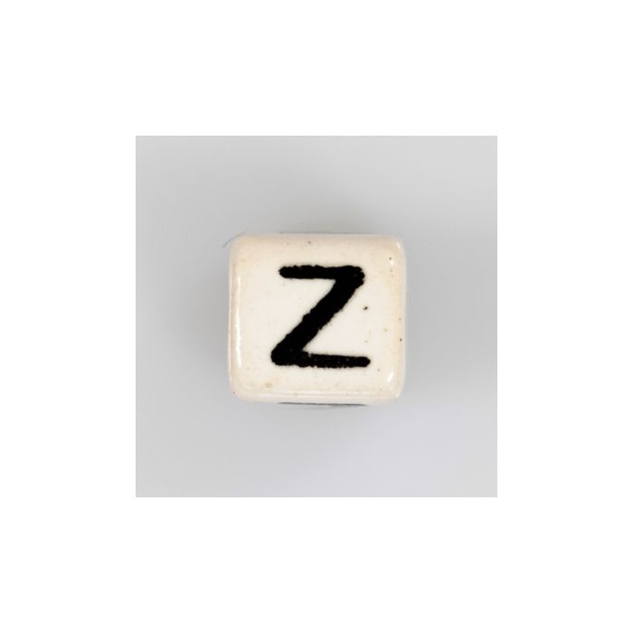 Keramikbuchstabe Würfel Z 6x6 mm Lochgröße 2,5 mm, Bild 2 von 2
