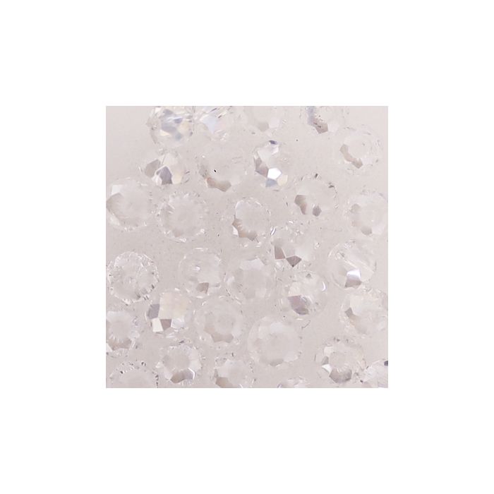 Glasschliffperle Briolette kristall AB 4 mm Lochgröße 1 mm 35 St 5073-04144 4016490580393  