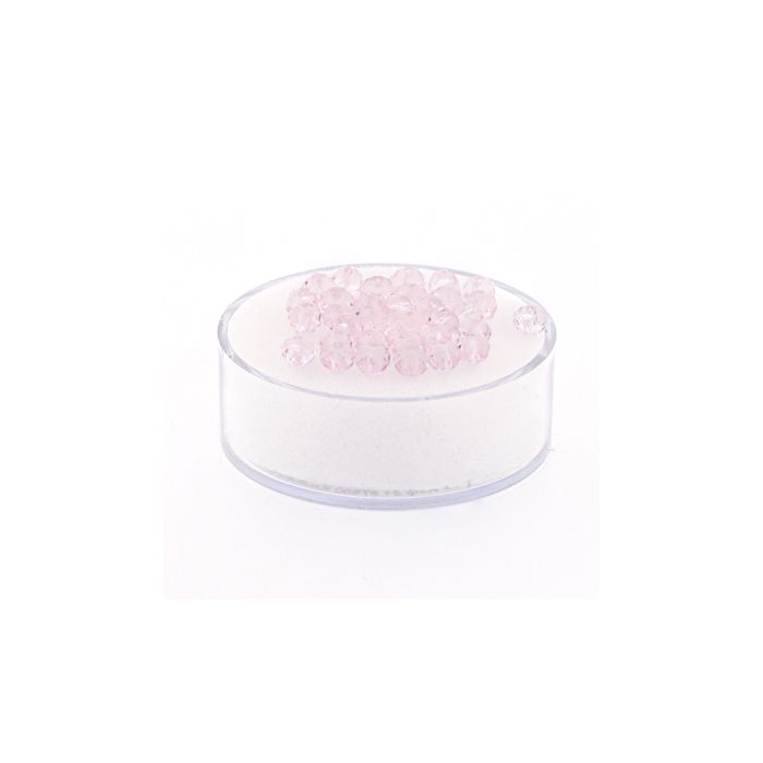 Glasschliffperle Briolette light rose 4 mm Lochgröße 1 mm 35 St 5073-04154 4016490580515  