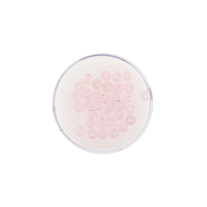Glasschliffperle Briolette light rose 4 mm Lochgröße 1 mm 35 St 5073-04154 4016490580515  
