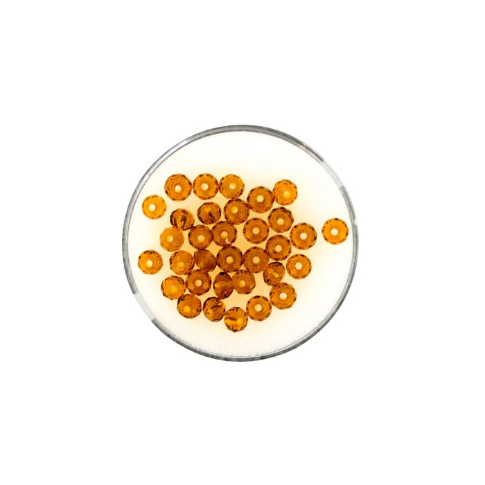 Glasschliffperle Briolette braun 4 mm Lochgröße 1 mm 35 St 5073-04204 4016490616641  