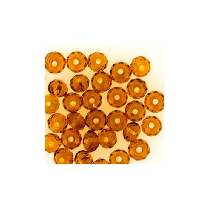 Glasschliffperle Briolette braun 4 mm Lochgröße 1 mm 35 St 5073-04204 4016490616641  