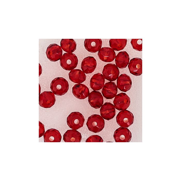 Glasschliffperle Briolette light siam 4 mm Lochgröße 1 mm 35 St 5073-04234 4016490580522  