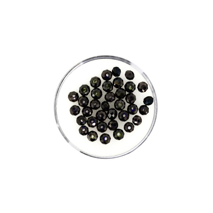 Glasschliffperle Briolette jet nut 4 mm Lochgröße 1 mm 35 St 5073-04284 4016490580416  