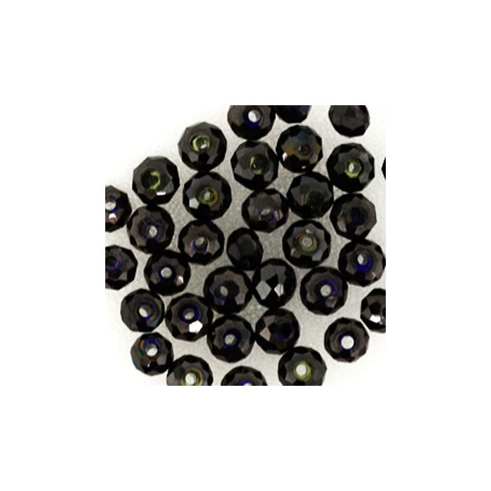 Glasschliffperle Briolette jet nut 4 mm Lochgröße 1 mm 35 St 5073-04284 4016490580416  