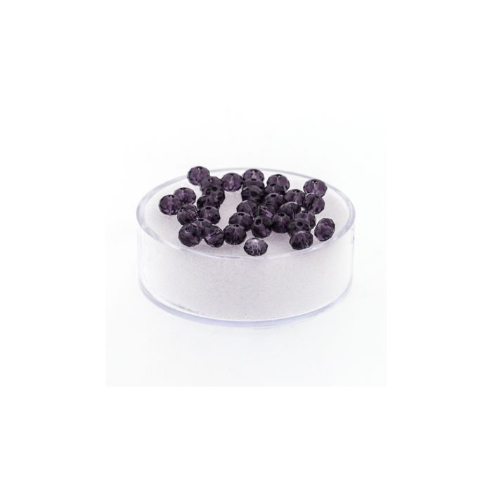 Glasschliffperle Briolette tanzanite 4 mm Lochgröße 1 mm 35 St 5073-04884 4016490580447  