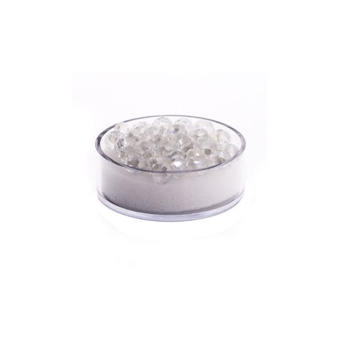 Glasschliffperle Briolette kristall AB 6 mm Lochgröße 1,2 mm 30 St 5073-06144 4016490580775  