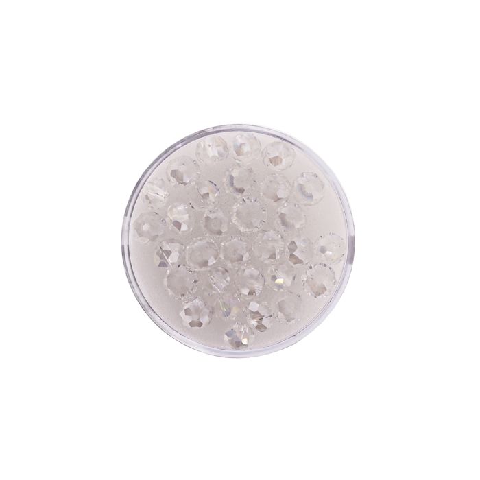 Glasschliffperle Briolette kristall AB 6 mm Lochgröße 1,2 mm 30 St 5073-06144 4016490580775  