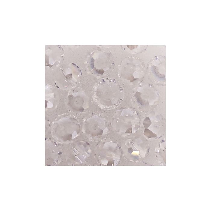 Glasschliffperle Briolette kristall AB 6 mm Lochgröße 1,2 mm 30 St 5073-06144 4016490580775  