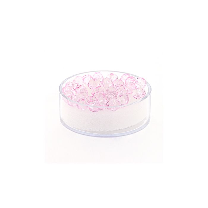 Glasschliffperle Briolette light rose 6 mm Lochgröße 1,2 mm Briolette, Bild 1 von 3