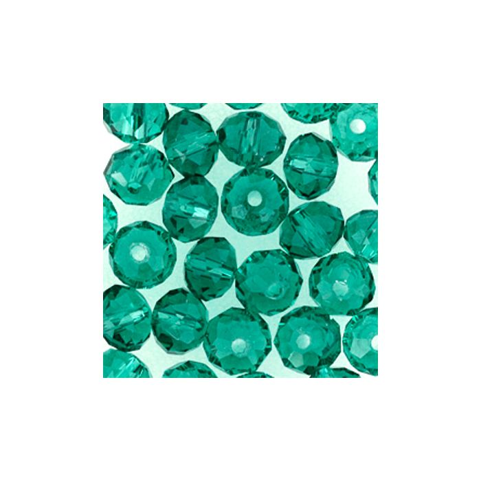Glasschliffperle Briolette emerald 6 mm Lochgröße 1,2 mm 30 St 5073-06194 4016490580874  