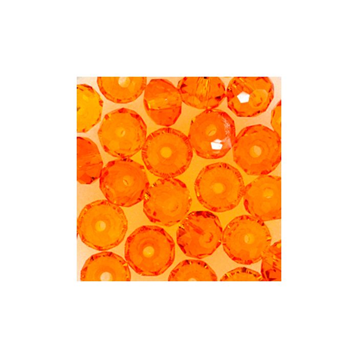 Glasschliffperle Briolette orange 6 mm Lochgröße 1,2 mm 30 St 5073-06224 4016490616672  