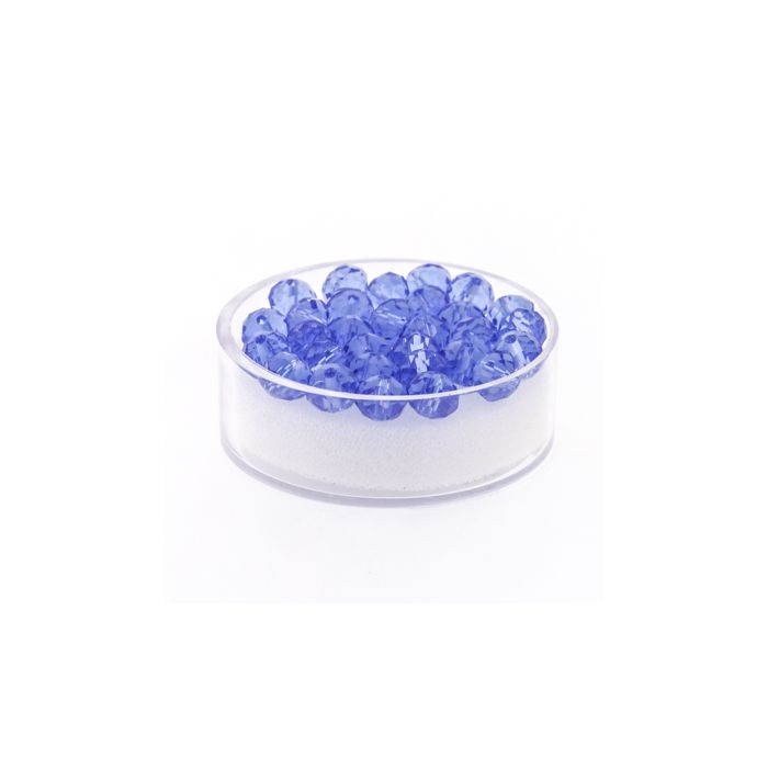 Glasschliffperle Briolette light safir 6 mm Lochgröße 1,2 mm 30 St 5073-06444 4016490580867  
