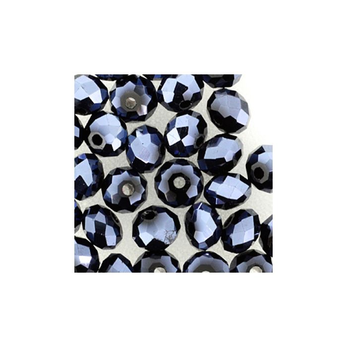 Glasschliffperle Briolette hematite 6 mm Lochgröße 1,2 mm 30 St 5073-06724 4016490580782  