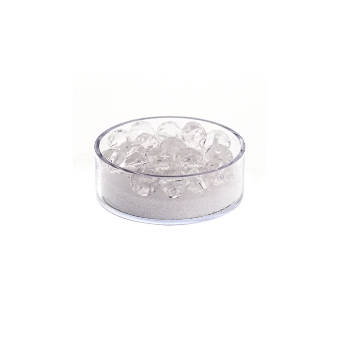 Glasschliffperle Briolette kristall 8 mm Lochgröße 1,2 mm Briolette, Bild 1 von 3