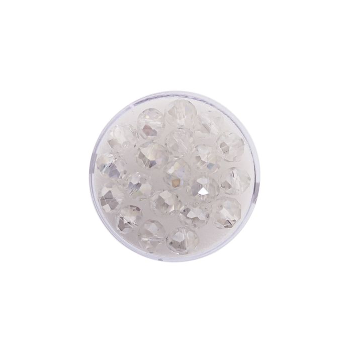 Glasschliffperle Briolette kristall AB 8 mm Lochgröße 1,2 mm 20 St 5073-08144 4016490561828  