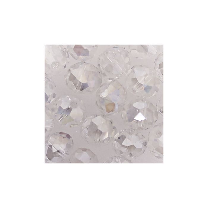 Glasschliffperle Briolette kristall AB 8 mm Lochgröße 1,2 mm 20 St 5073-08144 4016490561828  