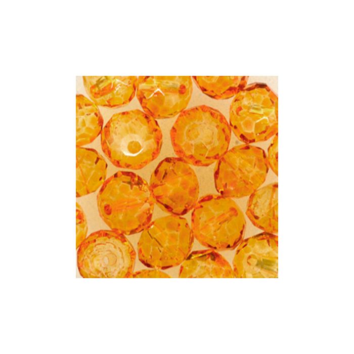 Glasschliffperle Briolette orange 8 mm Lochgröße 1,2 mm 20 St 5073-08224 4016490616757  