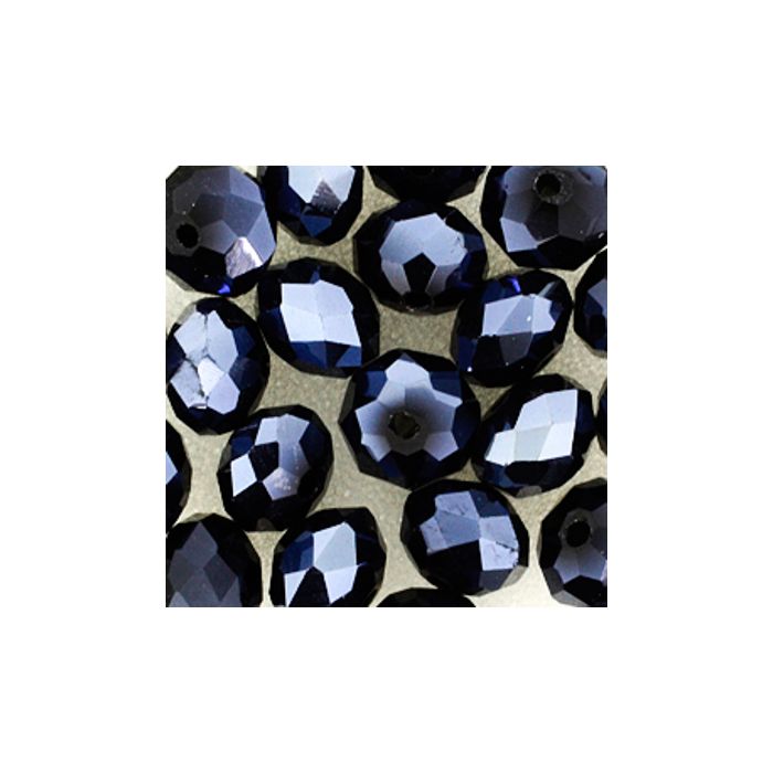Glasschliffperle Briolette hematite 8 mm Lochgröße 1,2 mm 20 St 5073-08724 4016490561835  