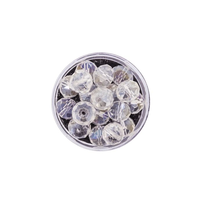 Glasschliffperle Briolette kristall 10 mm Lochgröße 1,5 mm 18 St 5073-10134 4016490561972  