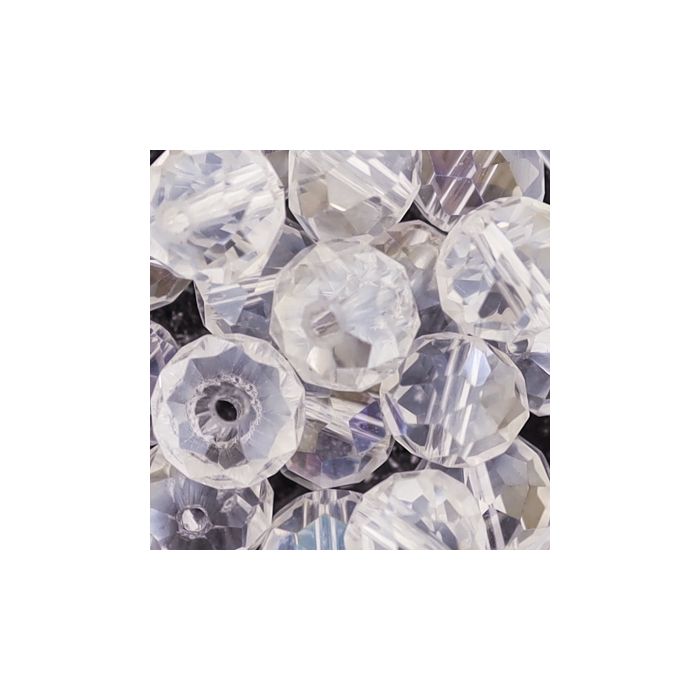 Glasschliffperle Briolette kristall 10 mm Lochgröße 1,5 mm 18 St 5073-10134 4016490561972  