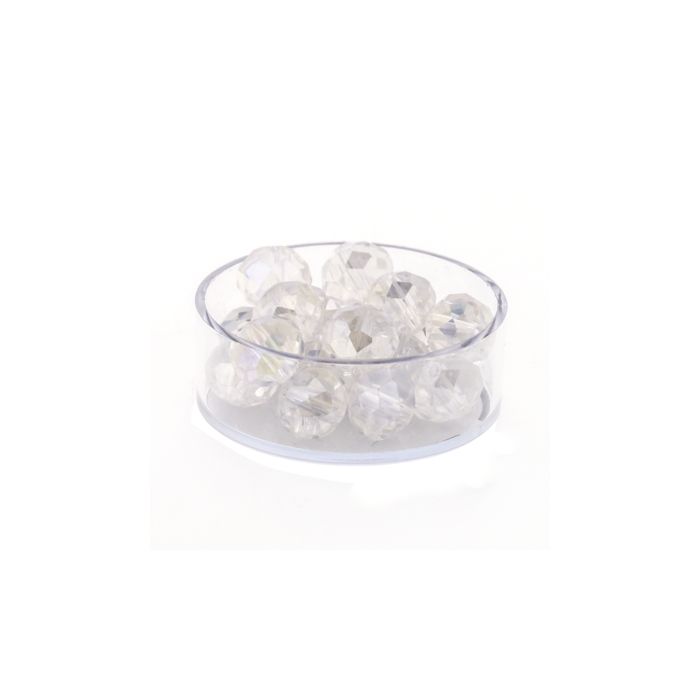 Glasschliffperle Briolette kristall AB 10 mm Lochgröße 1,5 mm Briolette, Bild 1 von 3