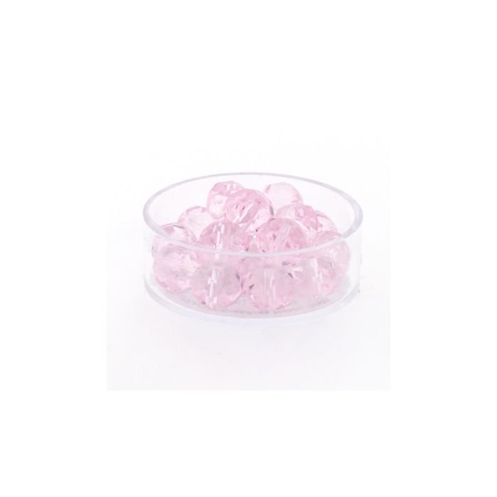 Glasschliffperle Briolette light rose 10 mm Lochgröße 1,5 mm Briolette, Bild 1 von 3
