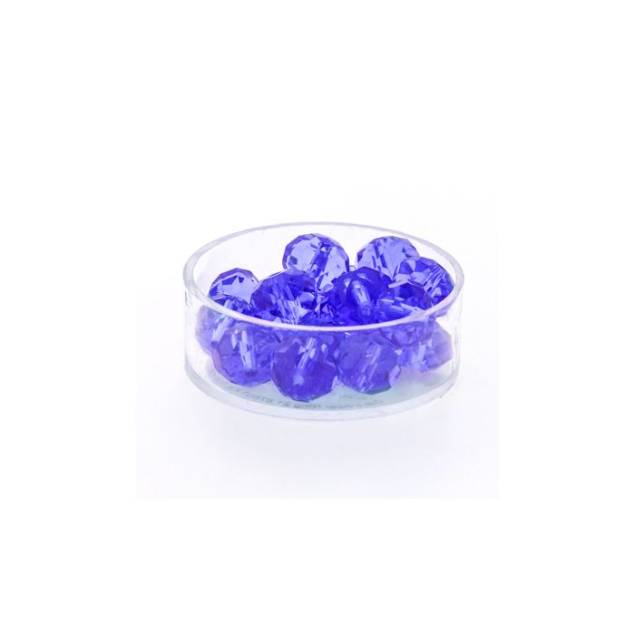 Glasschliffperle Briolette safir 10 mm Lochgröße 1,5 mm Briolette, Bild 1 von 3