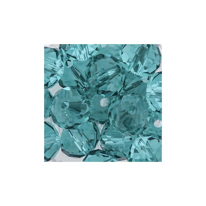 Glasschliffperle Briolette emerald 10 mm Lochgröße 1,5 mm 18 St 5073-10194 4016490562108  