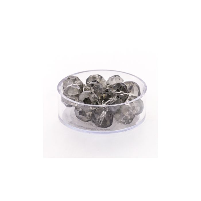 Glasschliffperle Briolette black diamond 10 mm Lochgröße 1,5 mm 18 St 5073-10464 4016490562047  