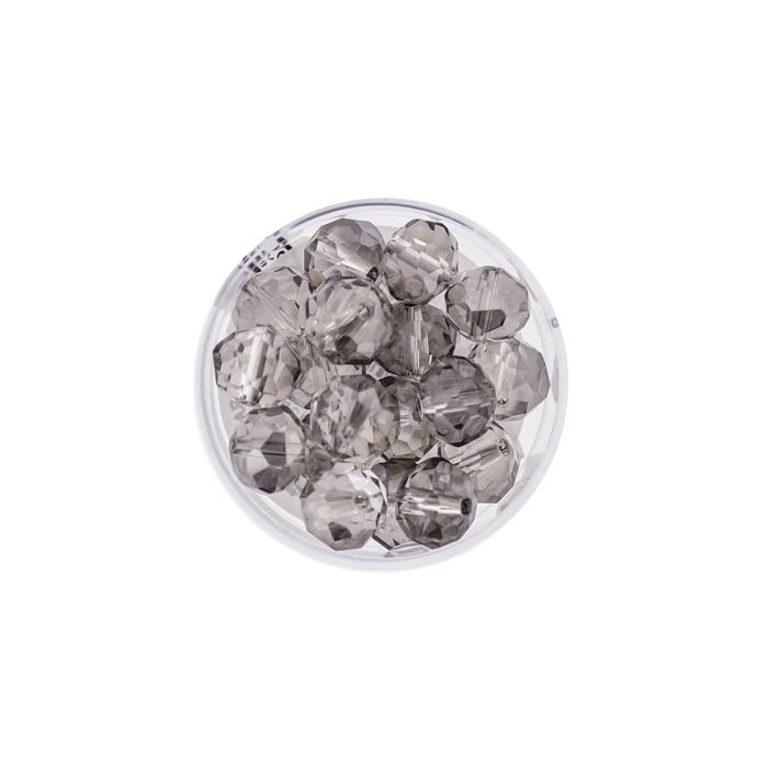 Glasschliffperle Briolette black diamond 10 mm Lochgröße 1,5 mm 18 St 5073-10464 4016490562047  