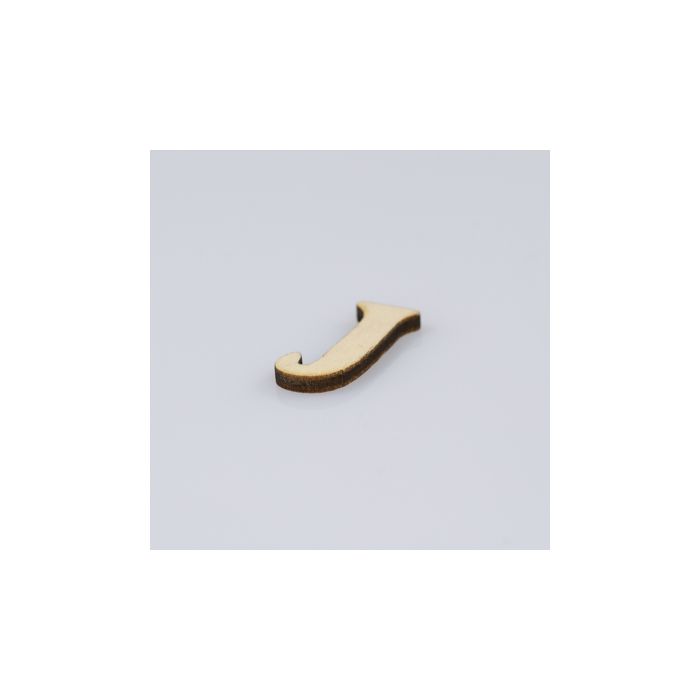 Holzbuchstaben J flach natur 25 mm 10St 5115-250J1 4016490010593  