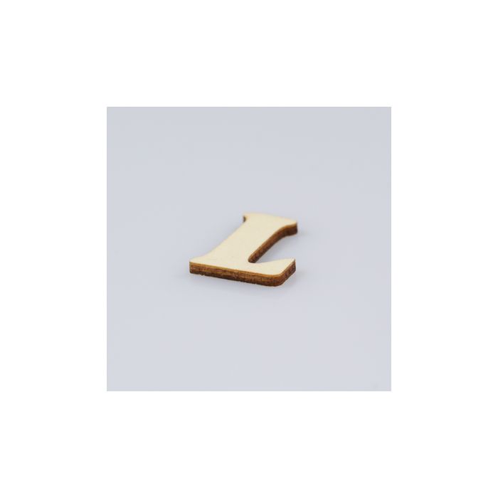 Holzbuchstaben L flach natur 25 mm 10St 5115-250L1 4016490010616  