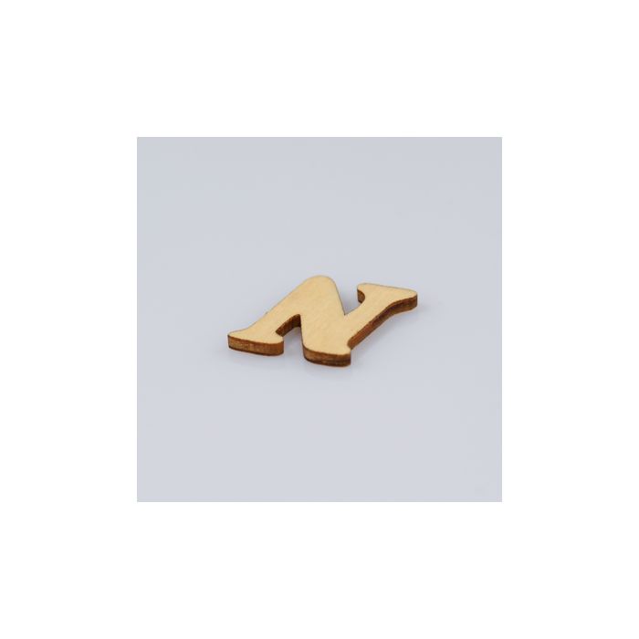 Holzbuchstaben N flach natur 25 mm 10St 5115-250N1 4016490010630  